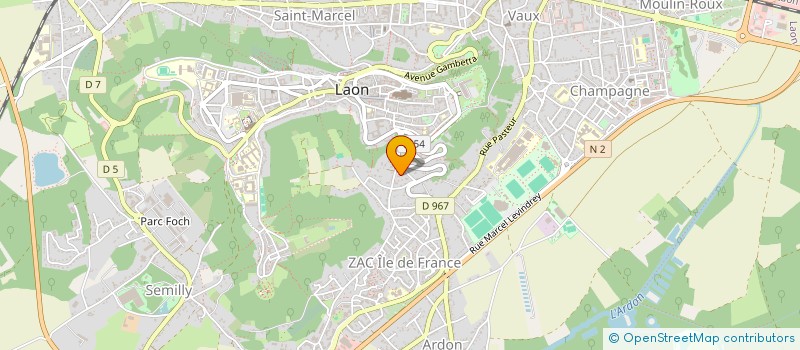 localisation de l'entreprise ANK FORMATION CONSEIL à LAON