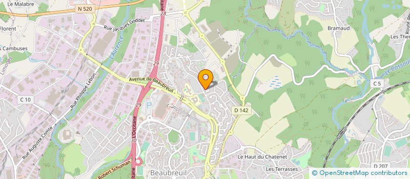 localisation de l'entreprise ANKA CONSTRUCTION à LIMOGES