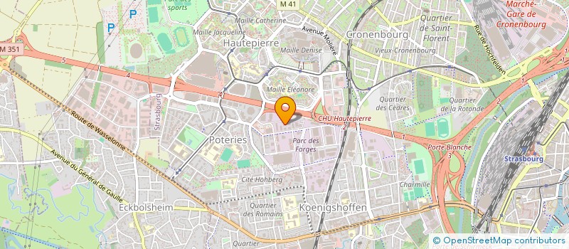 localisation de l'entreprise ANKA FRUITS ET LEGUMES à STRASBOURG
