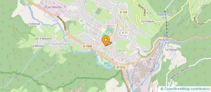 localisation de l'entreprise ANKA SAS  UGINE