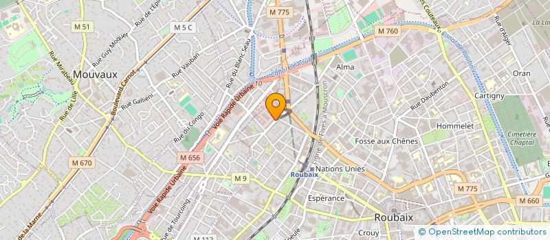localisation de l'entreprise ANKAMA à ROUBAIX