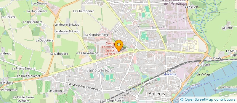 localisation de l'entreprise ANKEVANO MJ à ANCENIS-SAINT-GEREON
