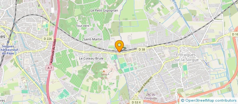 localisation de l'entreprise ANKY CONSTRUCTION  ENTRAIGUES-SUR-LA-SORGUE