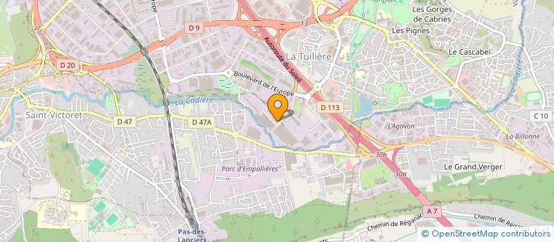 localisation de l'entreprise ANL TRANSPORTS à VITROLLES
