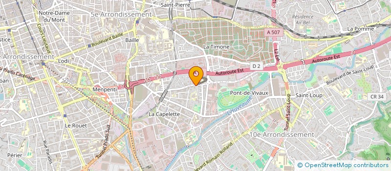 localisation de l'entreprise ANL TRAVAUX ET CONSTRUCTIONS à MARSEILLE