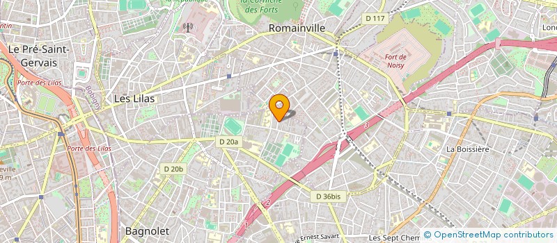 localisation de l'entreprise ANLILAI à BAGNOLET