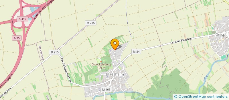 localisation de l'entreprise ANLINDA  BLAESHEIM