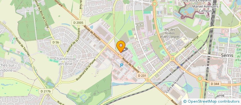 localisation de l'entreprise ANLO  MONTEVRAIN