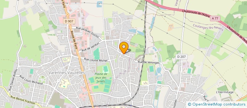 localisation de l'entreprise ANM  VARENNES-VAUZELLES