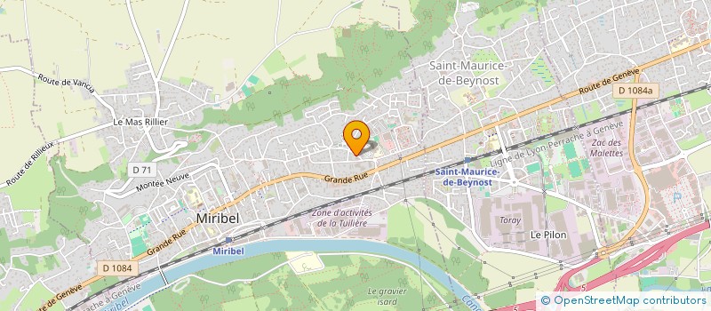 localisation de l'entreprise ANM CAR  MIRIBEL