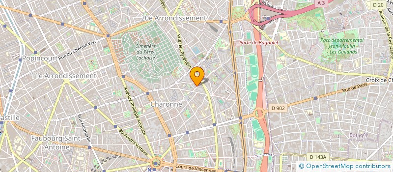 localisation de l'entreprise ANM CHIENS GUIDES à PARIS