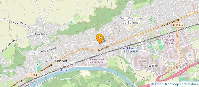 localisation de l'entreprise ANM CONSULTING. à MIRIBEL