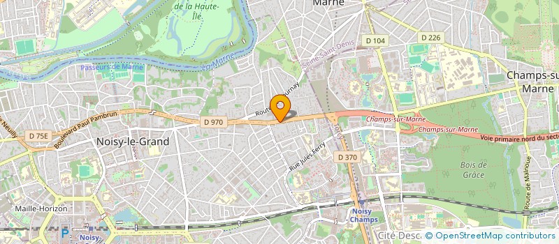 localisation de l'entreprise ANM FORMATIONS à NOISY-LE-GRAND