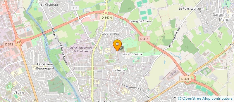 localisation de l'entreprise ANM RENOV  COULAINES