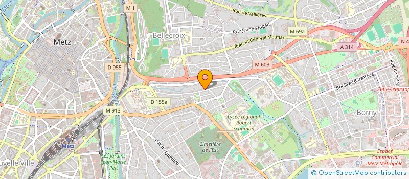 localisation de l'entreprise ANMA  METZ