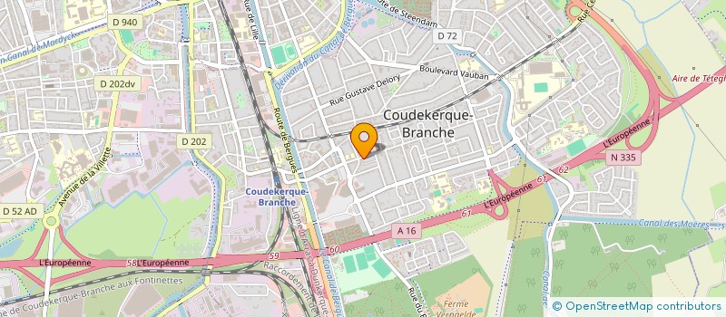 localisation de l'entreprise ANMABE EN ABREGE SCI  COUDEKERQUE-BRANCHE