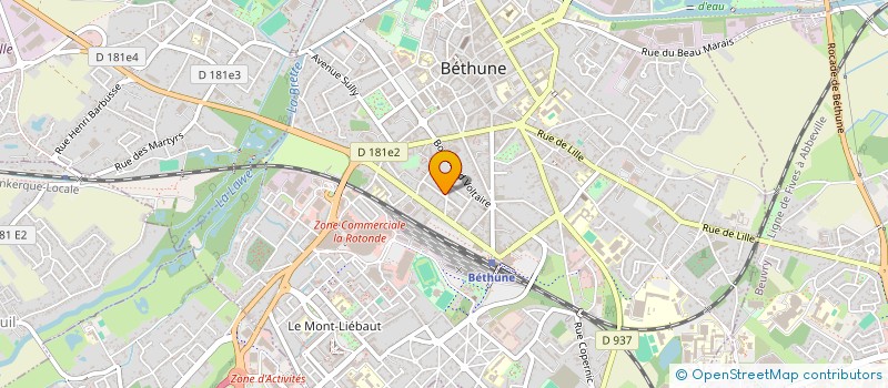 localisation de l'entreprise ANMASE  BETHUNE