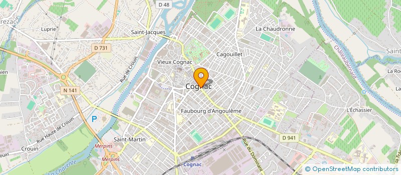 localisation de l'entreprise ANN-CY-MA à COGNAC