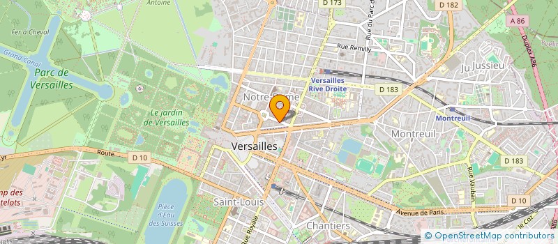 localisation de l'entreprise ANN NAILS à VERSAILLES