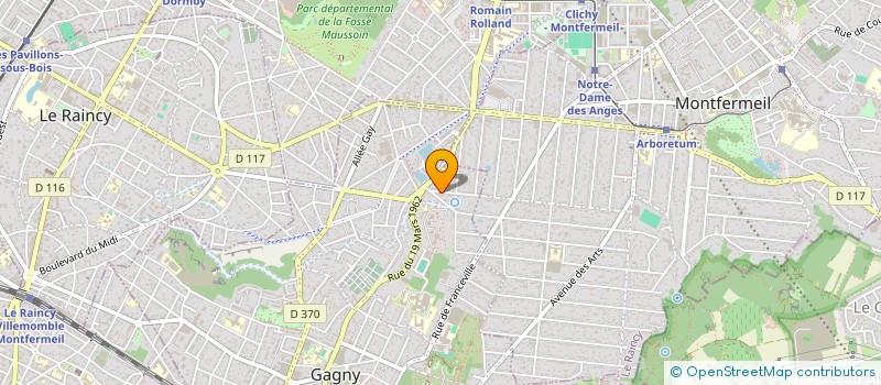 localisation de l'entreprise ANN SOPHIE à GAGNY