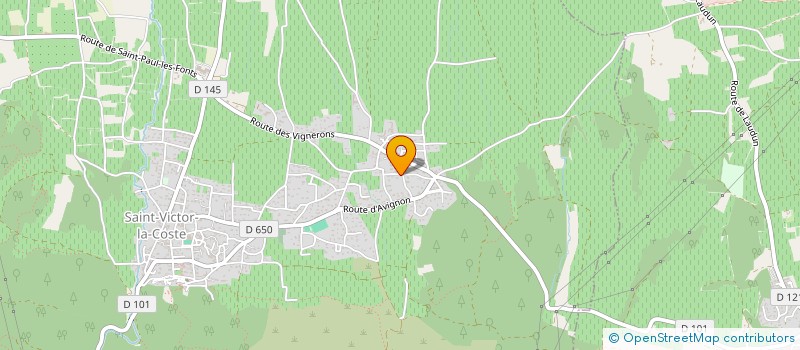 localisation de l'entreprise ANN'TONIO TRANSPORT  SAINT-VICTOR-LA-COSTE