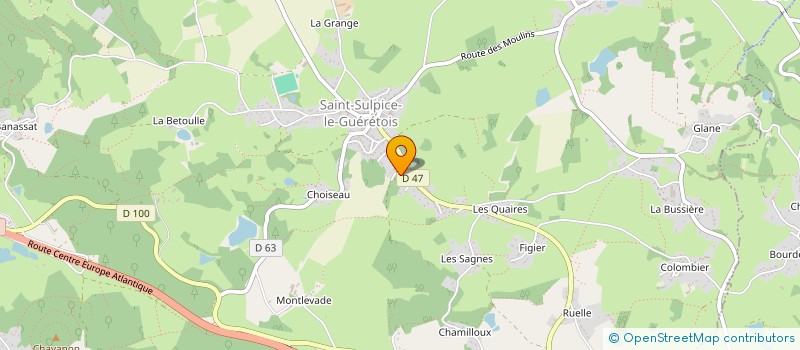 localisation de l'entreprise ANNA  SAINT-SULPICE-LE-GUERETOIS