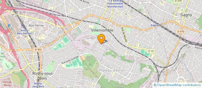 localisation de l'entreprise ANNA INVEST  VILLEMOMBLE