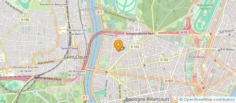 localisation de l'entreprise ANNA JACQUIN à BOULOGNE-BILLANCOURT