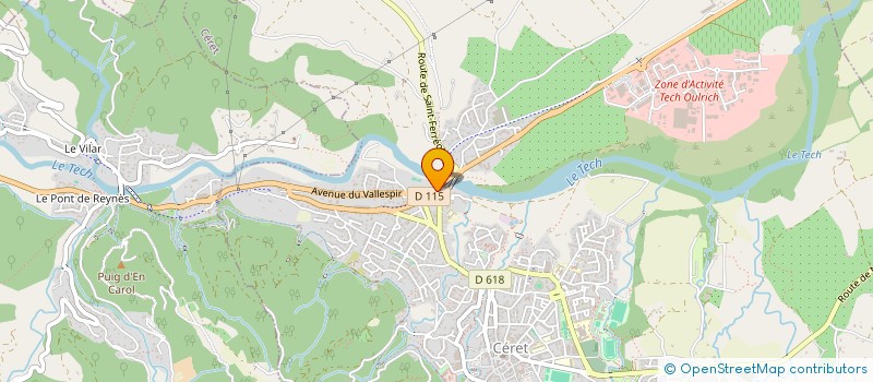 localisation de l'entreprise ANNA-LEONCE  CERET