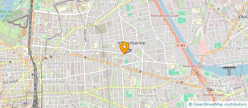 localisation de l'entreprise ANNA SERVICES  VILLEURBANNE