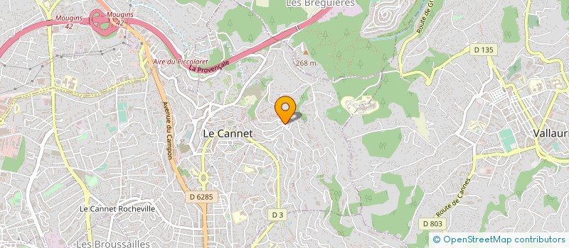 localisation de l'entreprise ANNABELLA à LE CANNET