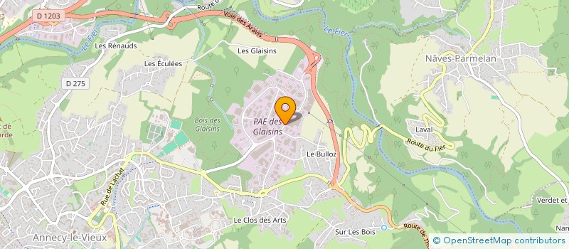 localisation de l'entreprise ANNABELLE à ANNECY