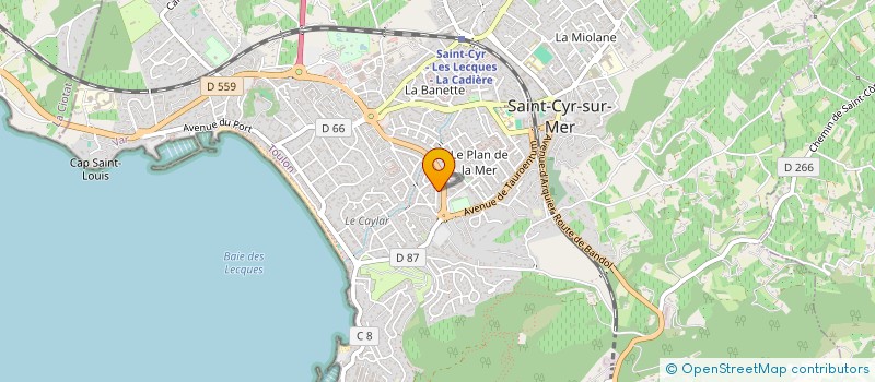 localisation de l'entreprise ANNABELLE DANSES à SAINT-CYR-SUR-MER