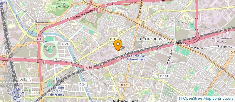 localisation de l'entreprise ANNACHI SUPERMARCHE à LA COURNEUVE
