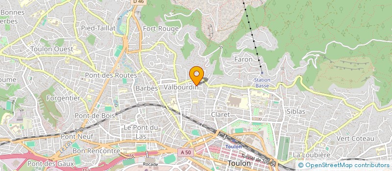 localisation de l'entreprise ANNADREA  TOULON