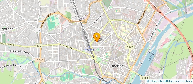 localisation de l'entreprise ANNAHFI  ROANNE