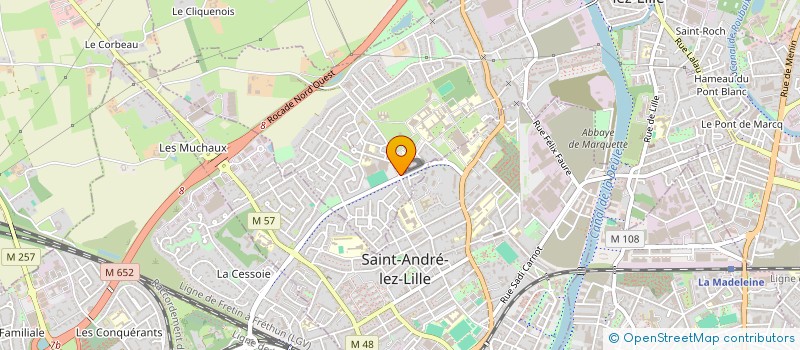 localisation de l'entreprise ANNAMON  MARQUETTE-LEZ-LILLE