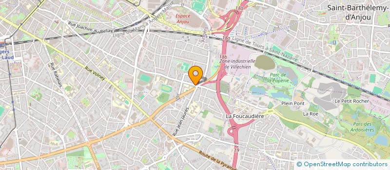 localisation de l'entreprise ANNAPOL 10 à ANGERS