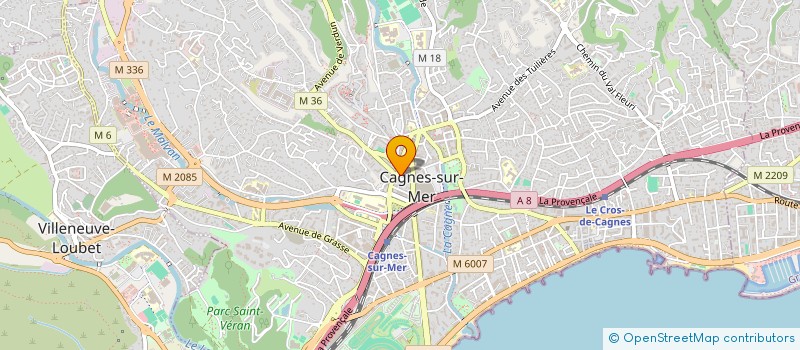 localisation de l'entreprise ANNAROMANE à CAGNES-SUR-MER