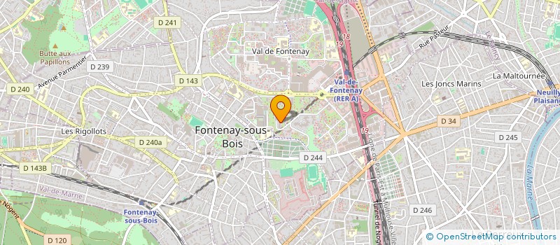 localisation de l'entreprise ANNATECH ENVIRONNEMENT à FONTENAY-SOUS-BOIS