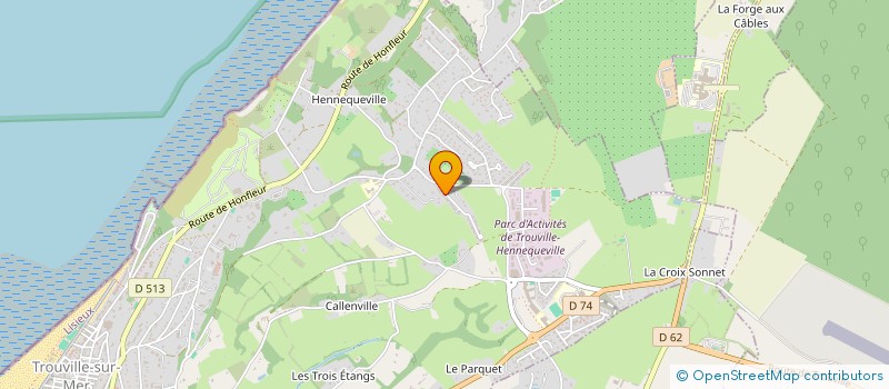 localisation de l'entreprise ANNAUD IMMOBILIER à TROUVILLE-SUR-MER