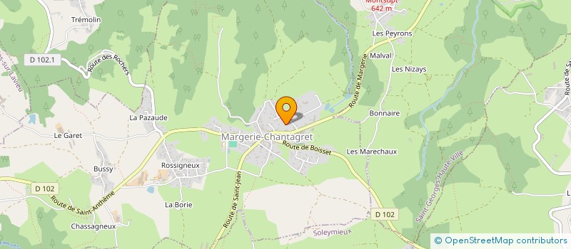 localisation de l'entreprise ANNCESYL  MARGERIE-CHANTAGRET