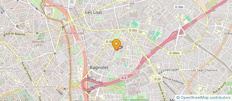 localisation de l'entreprise ANNCRIS à BAGNOLET