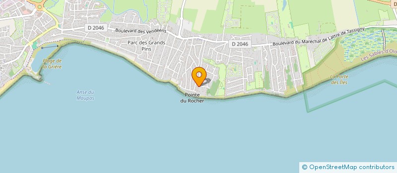 localisation de l'entreprise ANNE AGENCY  LA TRANCHE-SUR-MER