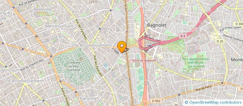 localisation de l'entreprise ANNE AMBULANCE à PARIS
