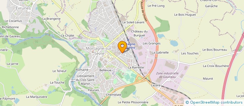localisation de l'entreprise ANNE BOUCARD-FOURAGE, GUILLAUME REMOND, VALERIE TESSIER, NICOLAS LELOUP NOTAIRES ASSOCIES à MORTAGNE-SUR-SEVRE