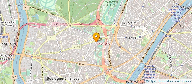 localisation de l'entreprise ANNE CARLIER OLOFSSON à BOULOGNE-BILLANCOURT