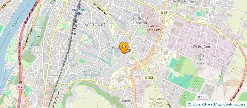 localisation de l'entreprise ANNE-CATHERINE JULIEN  VALENCE