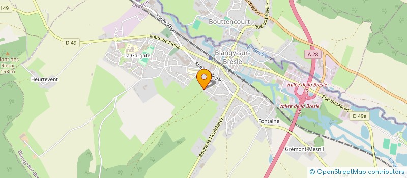 localisation de l'entreprise ANNE-CATHERINE MOREL à BLANGY-SUR-BRESLE