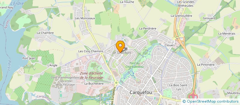 localisation de l'entreprise ANNE CERUTI CONSEIL à CARQUEFOU